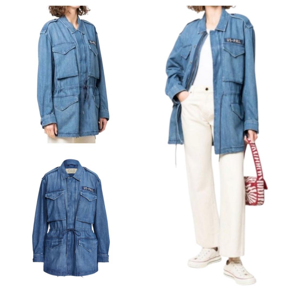 Polo Ralph Lauren Denim  Supply Military Surplus Denim Barn Coat